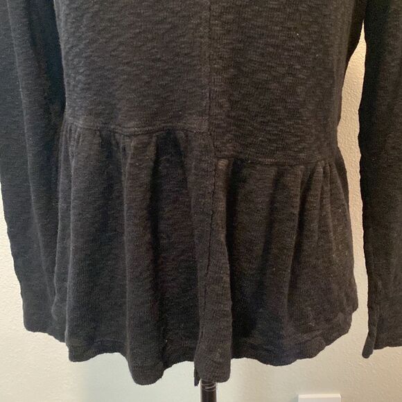 NWT Anthropologie Left Of Center Black Long Sleeve Sweater Size S - Picture 4 of 11